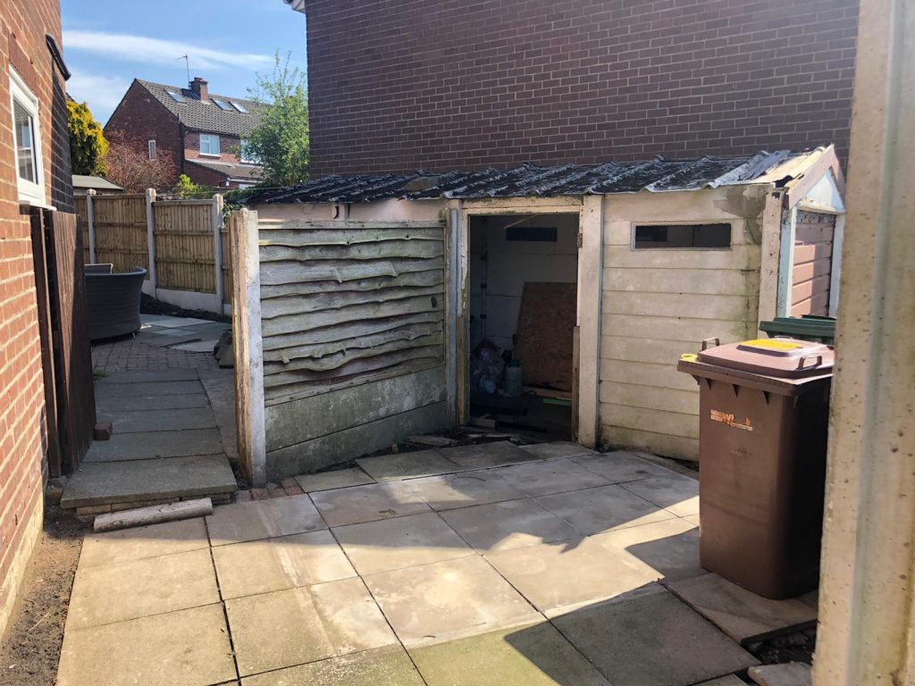 Shed Removal St Helens Before
